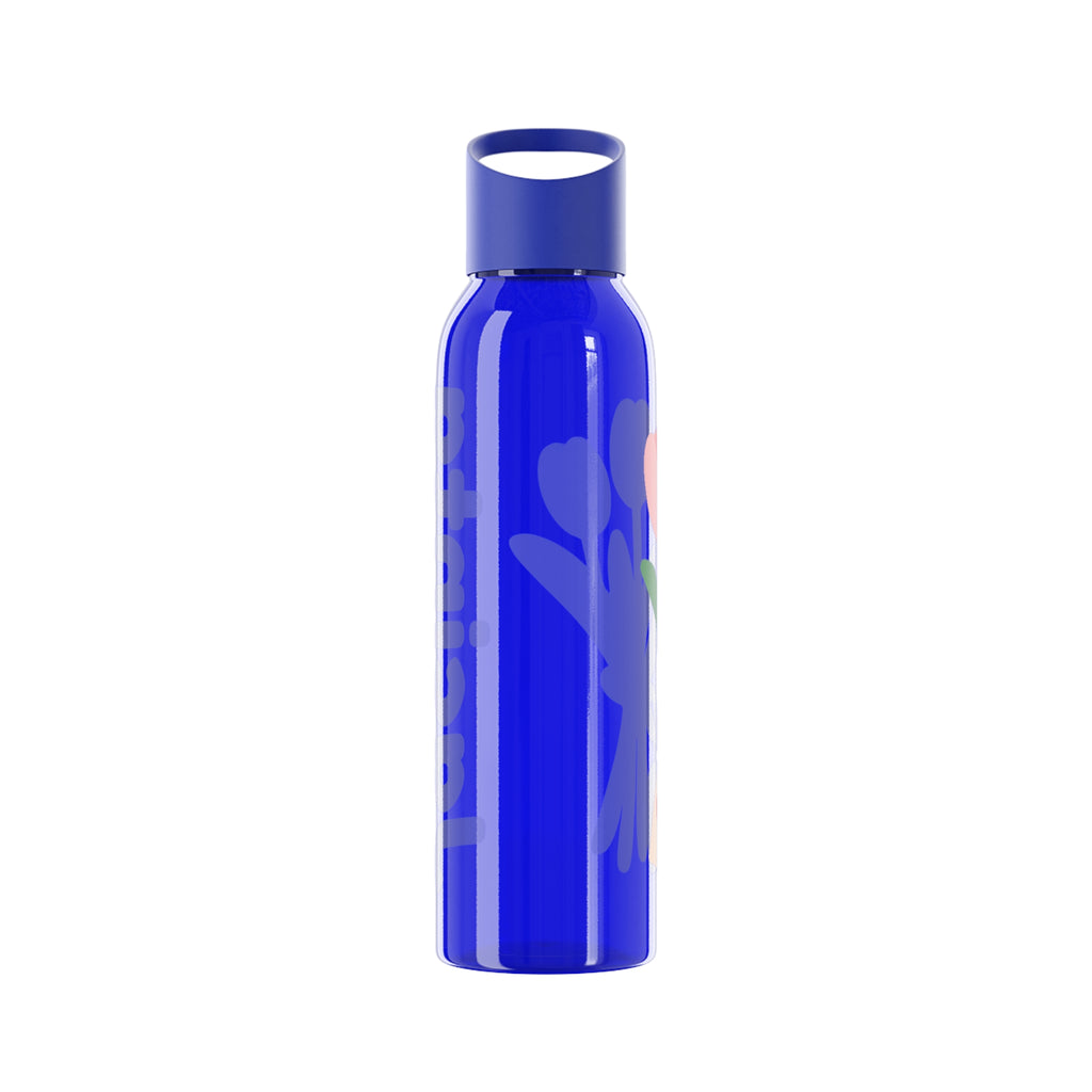 Tulip Bouquet Water Bottle – Pastel Floral 'I See Into You' Design